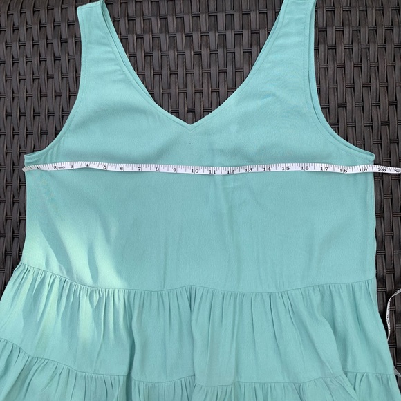 NWT Women’s LOFT Peplum Swing Tank - Aqua Green - Size Medium - Picture 7 of 11
